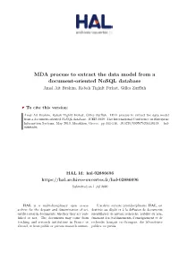 MDA Process to Extract the Data Model from a Document-Oriented Nosql Database Amal Ait Brahim, Rabah Tighilt Ferhat, Gilles Zurfluh