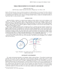 Yield Surface Effects on Stablity and Failure