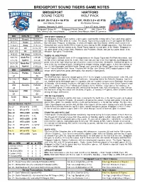 19 0205 Bridgeport Game Notes