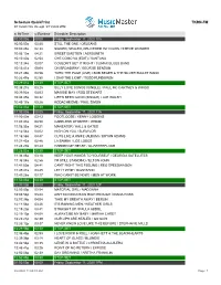 Schedule Quickprint TKRN-FM