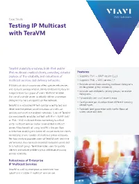 Testing IP Multicast with Teravm