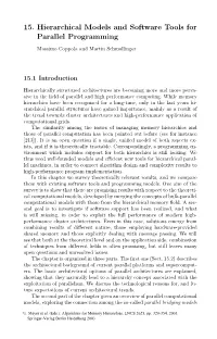15. Hierarchical Models and Software Tools for Parallel Programming