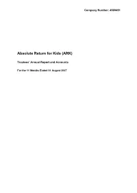 Absolute Return for Kids (ARK)