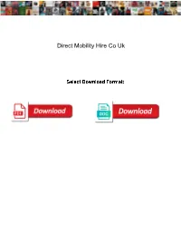Direct Mobility Hire Co Uk