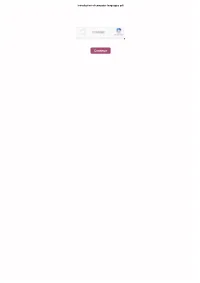 Introduction of Computer Languages Pdf