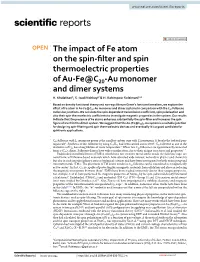 The Impact of Fe Atom on the Spin-Filter and Spin Thermoelectric