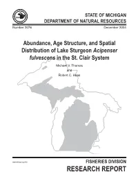 Abundance, Age Structure, and Spacial Distribution of Lake