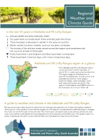 Adelaide and Mount Lofty Ranges