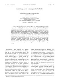 Double Stage Activity in Aminoglycoside Antibiotics