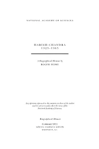 Harish-Chandra 1923–1983