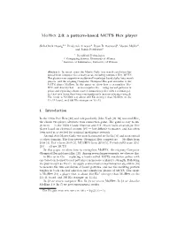Mohex 2.0: a Pattern-Based MCTS Hex Player