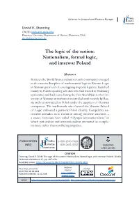 Nationalism, Formal Logic, and Interwar Poland