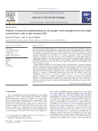 Patterns of Mineral Transformations in Clay Gouge, with Examples from Low-Angle Normal Fault Rocks in the Western USA