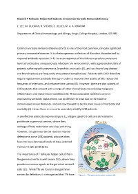 Skewed T Follicular Helper Cell Subsets in Common Variable Immunodeficiency