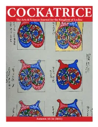 The Arts & Sciences Journal for the Kingdom of Lochac Autumn AS 56