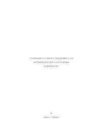 Underground Production Scheduling Optimization with Ventilation Constraints