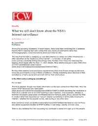What We Still Don't Know About the NSA's Internet Surveillance