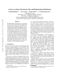 Arxiv:2103.00242V1 [Cs.CL] 27 Feb 2021 Media-Platforms-Peak-Points.Html Aint Ohr.Ti Silsrtdi H Entosof Deﬁnitions the in Illustrated Is This Disinfo of Harm