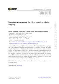 Arxiv: Instanton Operators and the Higgs Branch at Infinite Coupling