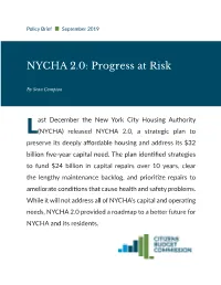 NYCHA 2.0: Progress at Risk
