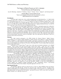 The Impact of Robot Projects on Girl's Attitudes Toward Science And