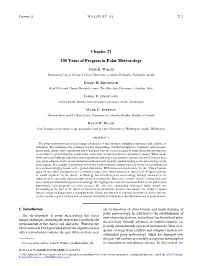 Chapter 21 100 Years of Progress in Polar Meteorology