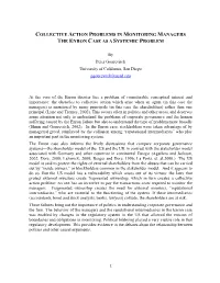 Collective Action Problems in Monitoring Managers the Enron Case As a Systemic Problem