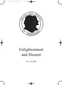 Enlightenment and Dissent 24(2008)