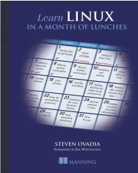 Learn Linux in a Month of Lunches by Steven Ovadia