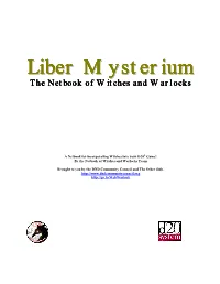 Liber Mysterium: Introduction