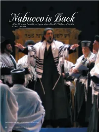 Nabucco Is Back