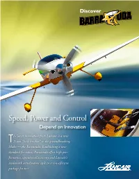 Speed, Power and Control Depend on Innovation