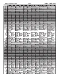 Sunday Morning Grid 2/3/19 Latimes.Com/Tv Times
