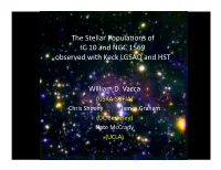 The Stellar Populacons of IC 10 and NGC 1569 Observed with Keck