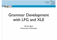 Dative Shift) • Interactions Among Lexical Rules 2