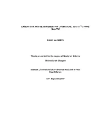 Extraction and Measurement of Cosmogenic in Situ 14C from Quartz