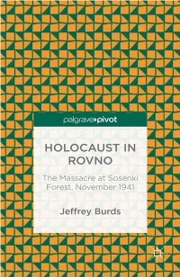 Holocaust in Rovno