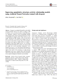 Jens Meiler Improving Quantitative Structure-Activity Relationship