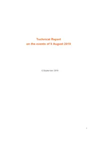 National Grid ESO Technical Report on the Events of 9 August 2019