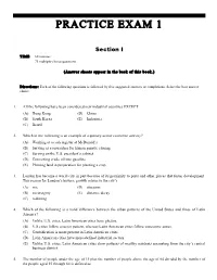 Practice Exam 1