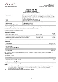 Annual Financial Report for the Year Ended 30 June 2020