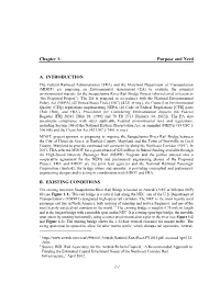 Chapter 1: Purpose and Need