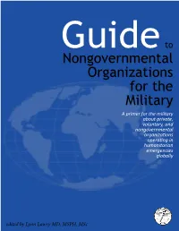 Guide to Nongovernmental Organizations for the Military
