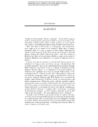 Introduction BEGINNINGS