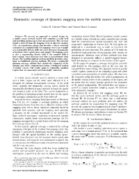Symmetric Coverage of Dynamic Mapping Error for Mobile Sensor Networks