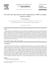 The Affix Array Data Structure and Its Applications to RNA Secondary