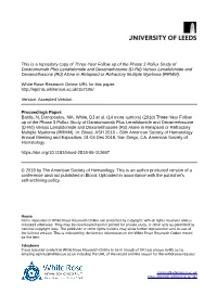 Three-Year Follow up of the Phase 3 Pollux Study of Daratumumab Plus