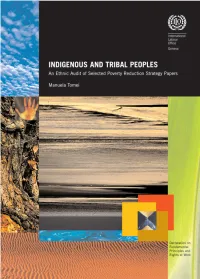 Ethnicity and Poverty-Reduction: the Case for a Differentiated Treatment for Indigenous Tribal Peoples ....13 Poverty Reduction Strategy Papers