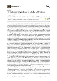 Evolutionary Algorithms in Intelligent Systems