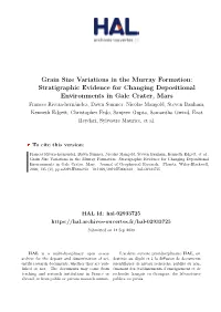 Grain Size Variations in the Murray Formation